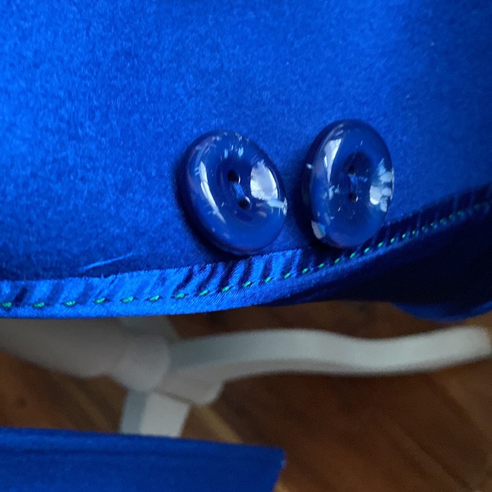 Blue wool coat - Picture 4 of 4